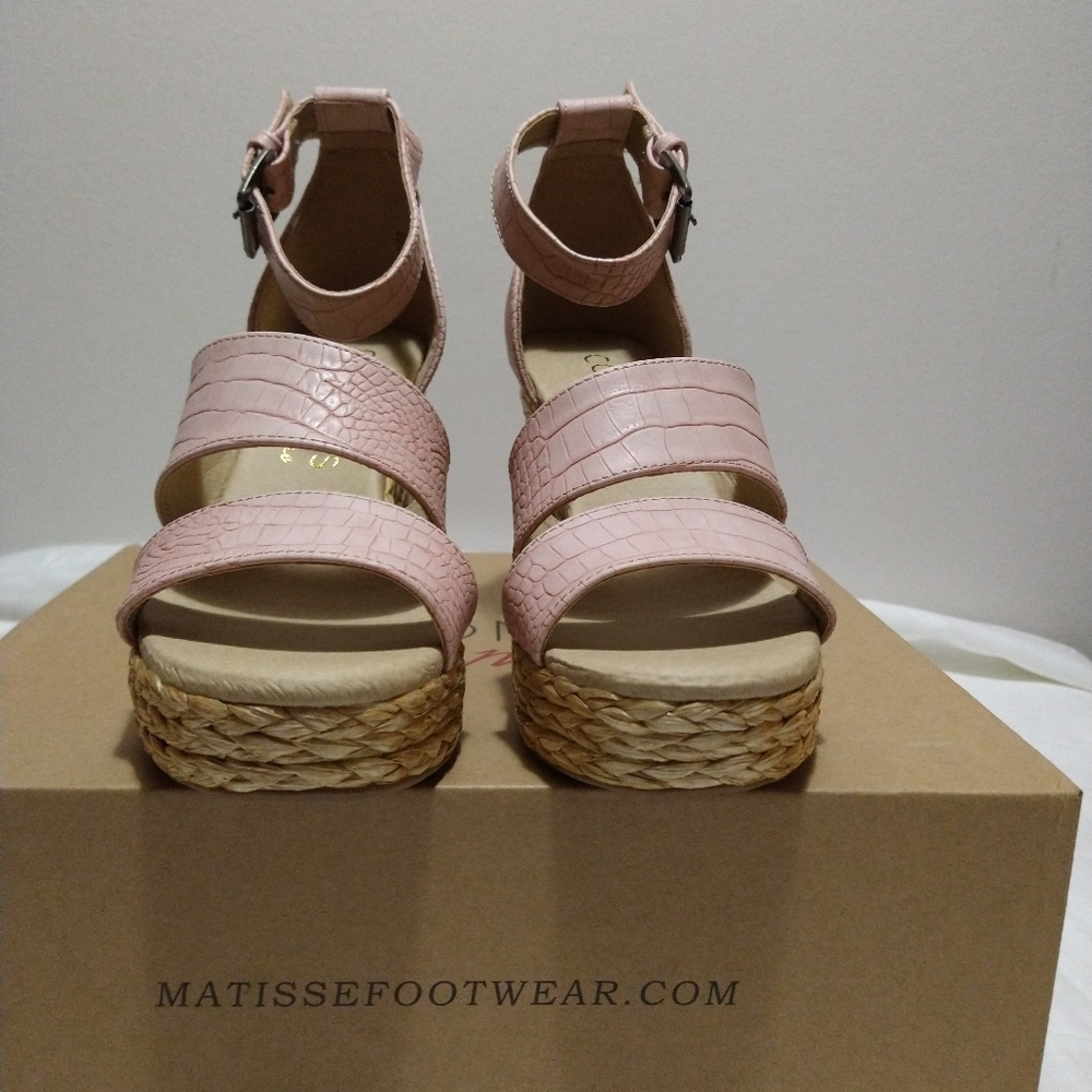 Coconut by Matisse Blush Wedge Platform Sandals - Picture 13 of 13